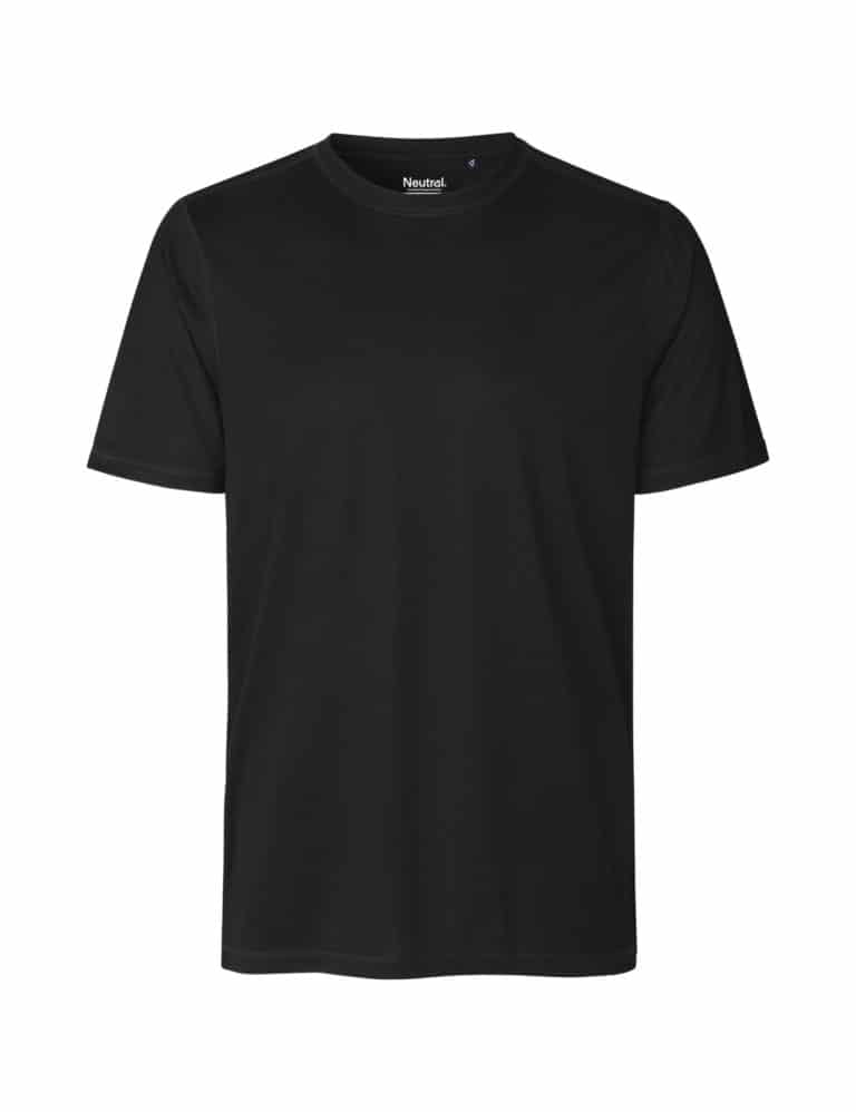 Denne t-skjorten er laget av 100% resirkulert polyester.