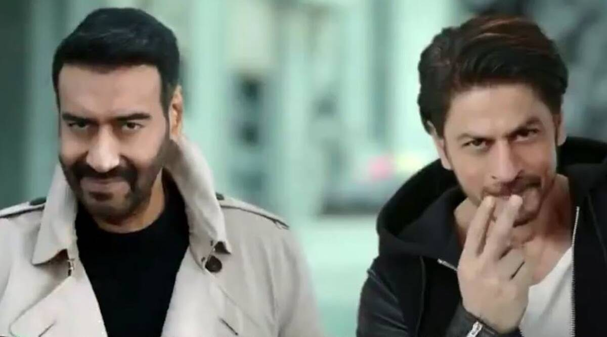Ajay Devgn tries SRK ad