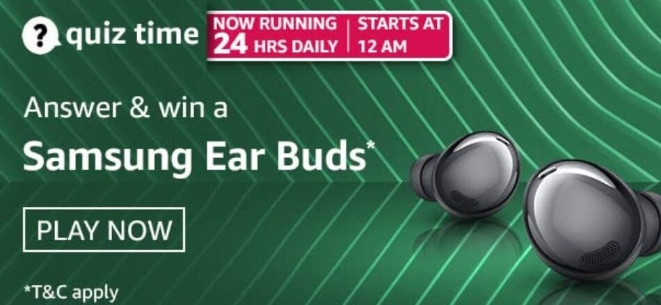 Amazon Daily Quiz Answers