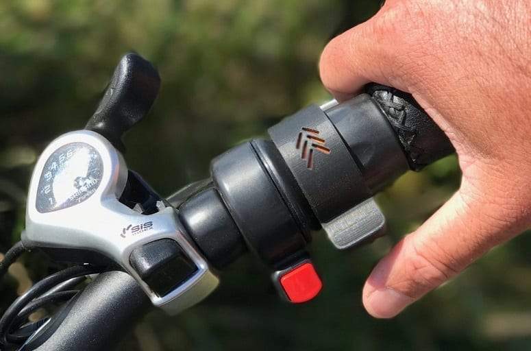 Throttle on electric bike store