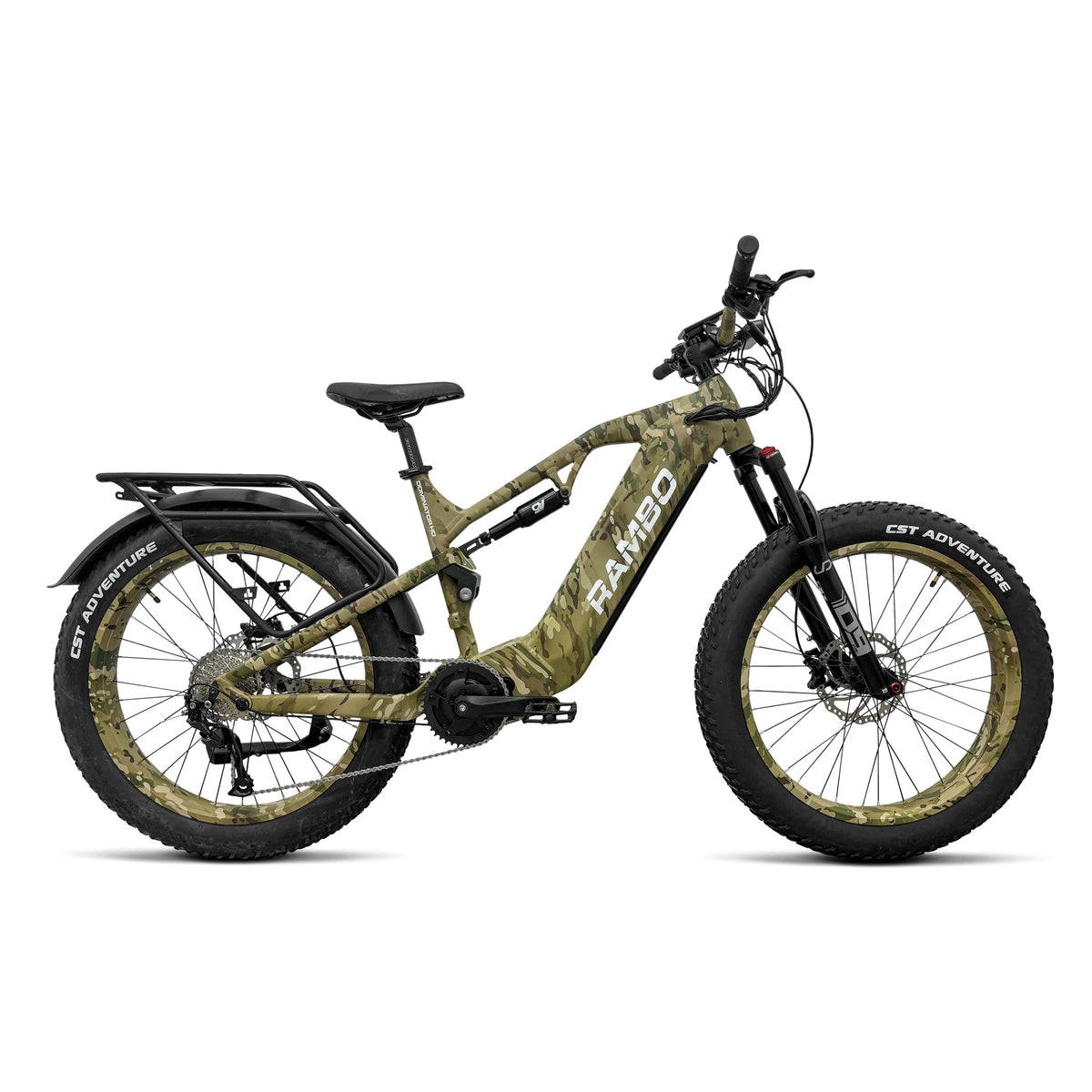Rambo Dominator HD 1000W Full Suspension Electric Hunting Bike