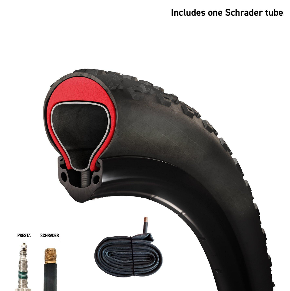 Tannus Armour 26"x4-4.8" Fat Tire Inserts with Tube set