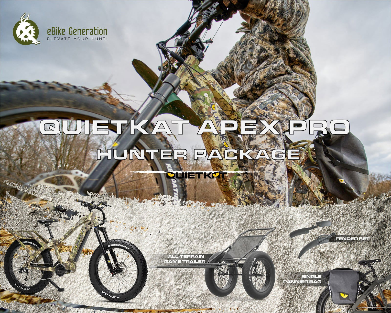 Quietkat ambush 750 lt 2025 fat tire hunting bike