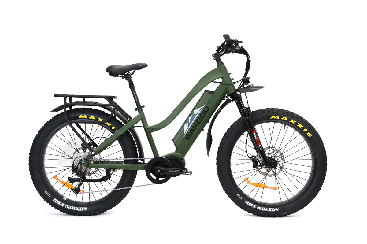 BAKCOU Mule Step Through 26&quot; Electric Hunting Bike