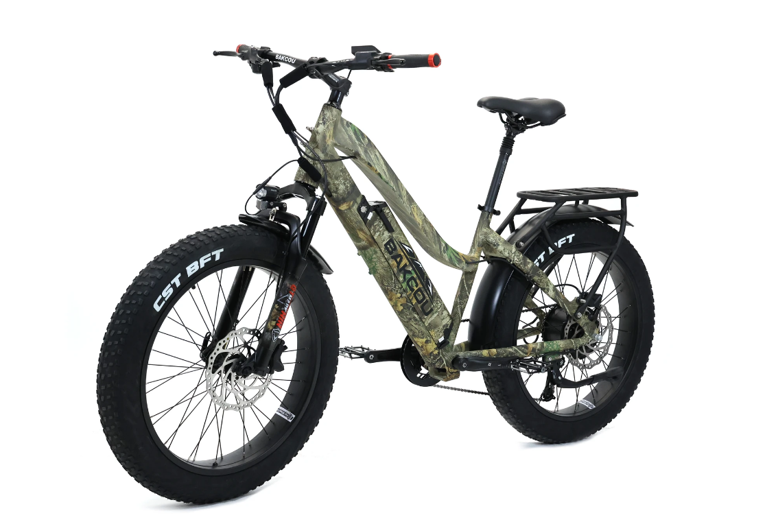 BAKCOU Flatlander Step-Through 24&quot; Electric Hunting Bike