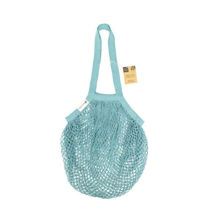 Wild & Stone Tote Bag Organic Cotton Tote Bag - Blue Crochet