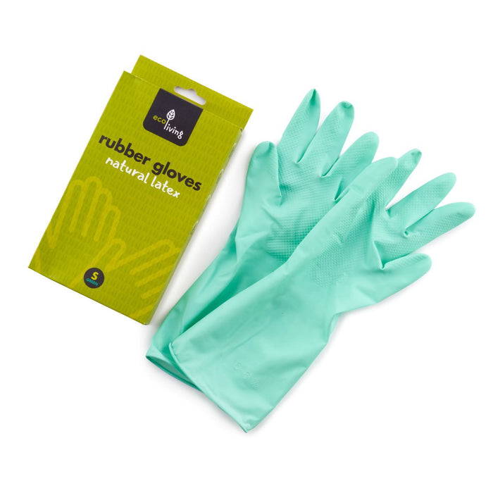 Natural Latex Rubber Gloves - Vegan & Plastic Free Gloves