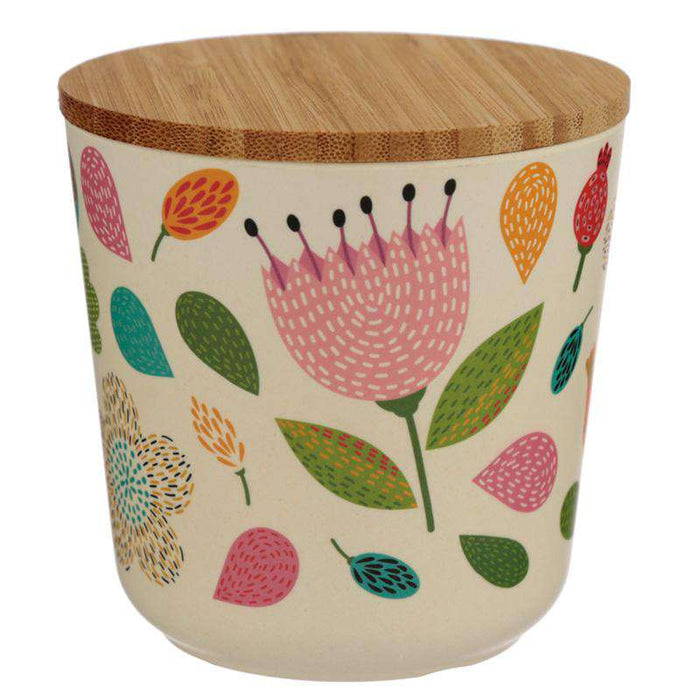 Bamboo Composite Small Round Storage Box - Autumn Falls