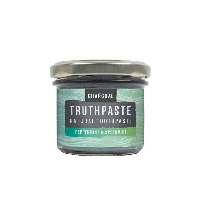 Truthpaste Toothpaste Natural Toothpaste Charcoal Peppermint & Spearmint 120G - Truthpaste