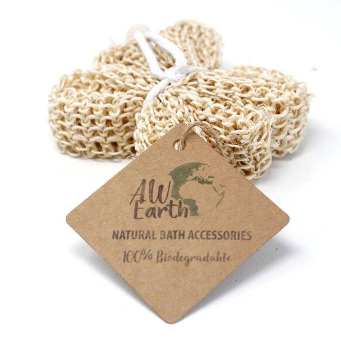 Zero Zen Star Sisal Sponge and Scrub SisalS-02 with tag shown front view