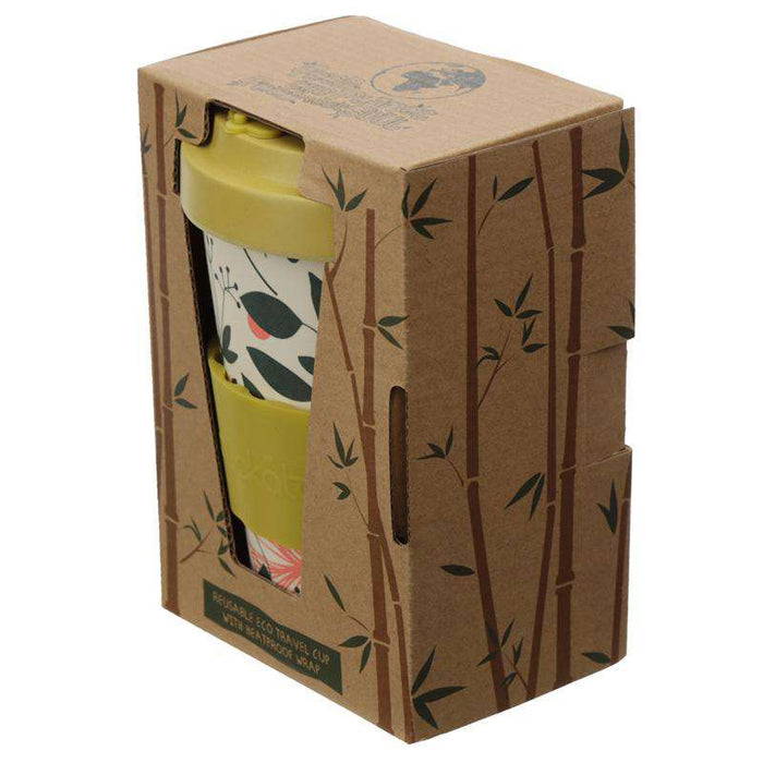 Bamboo Composite Travel Mug - Wisewood Botanical in packaging